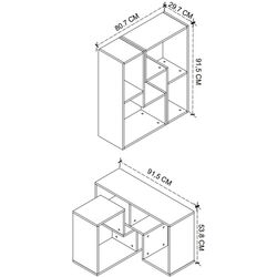 Tumba-transformer TV Fabulous 183x53.8x29.7 (Anthracite) Thumb