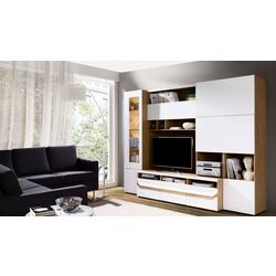 Тумба РТВ Fadome Madryt MA4 (Stone Oak/White Gloss) Thumb