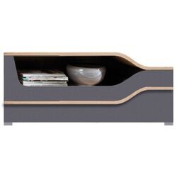 Tumba pentru TV Fadome Porto PR4A (Gray Gloss/Artisan Oak)