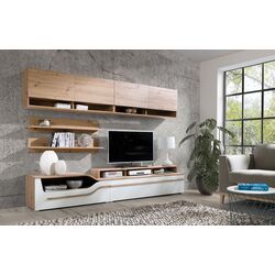 Тумба РТВ Fadome Porto PR4A (White Gloss/Artisan Oak) Thumb