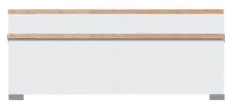 Tumba pentru TV Fadome Porto PR4C (White Gloss/Artisan Oak)