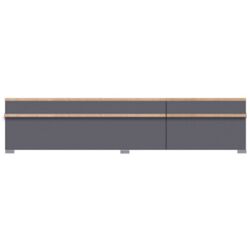 Tumba pentru TV Fadome Porto PR4F (Gray Gloss/Artisan Oak)