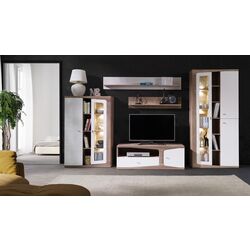 Tumba pentru TV Fadome Santa Fe SF4 (Country/White Gloss) Thumb