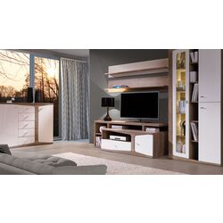 Tumba pentru TV Fadome Santa Fe SF4a (Country/White Gloss) Thumb