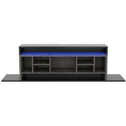 Tumba pentru TV Fortuna Aragua 214.4x60.6x39.7 (Black/Dark Concrete) Thumb