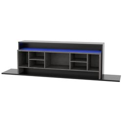 Tumba pentru TV Fortuna Aragua 214.4x60.6x39.7 (Black/Dark Concrete) Thumb