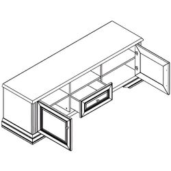 Тумба РТВ Gerbor White 160 (Ясень Снежный/Сосна Серебренная) Thumb