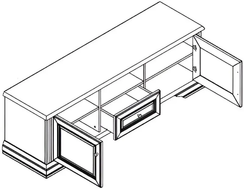 Тумба РТВ Gerbor White 160 (Ясень Снежный/Сосна Серебренная)