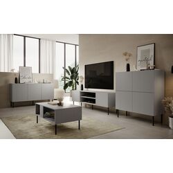 Tumba pentru TV Halmar Asensio RTV-1 (Light Grey/Black) Thumb