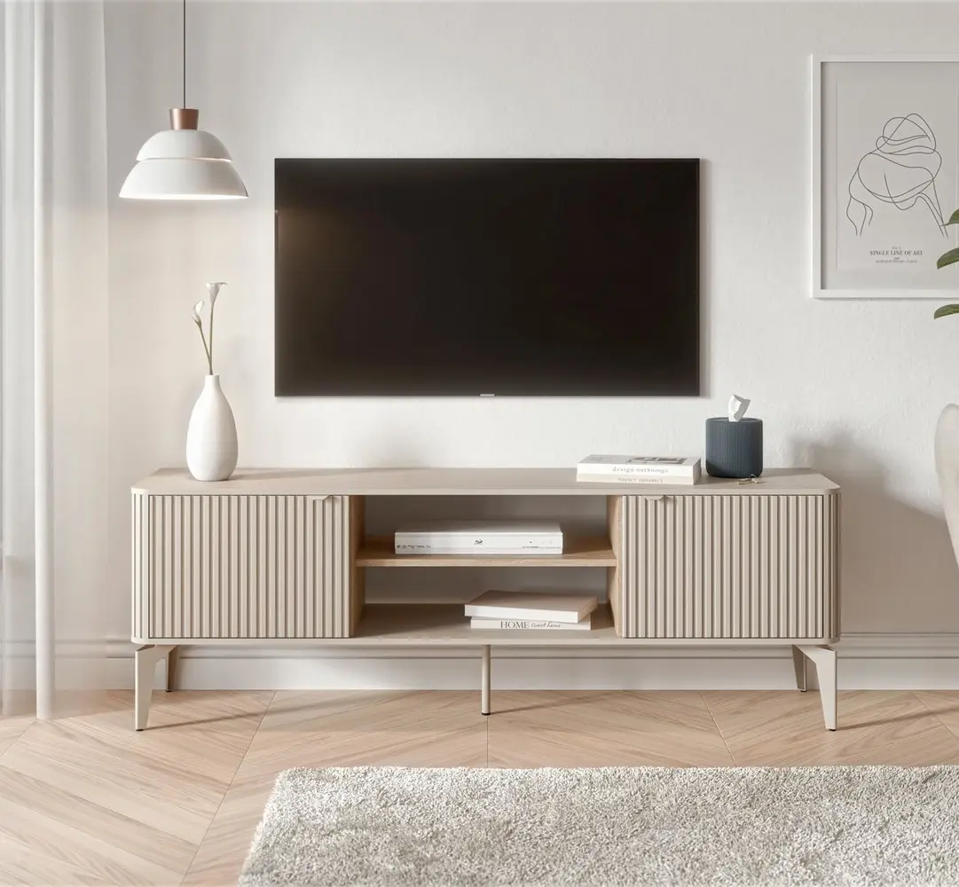 Tumba pentru TV Halmar Beluci RTV-1 (Cashmere/Cremona Oak)