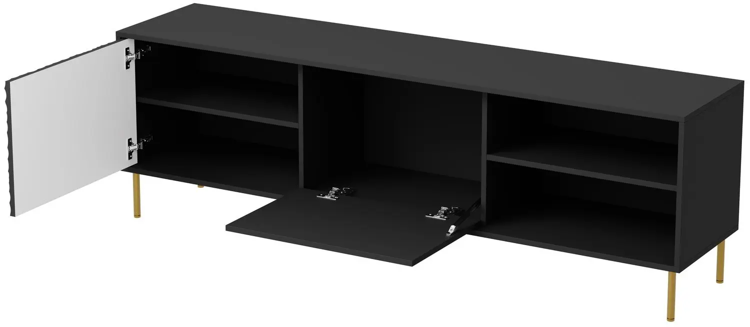 Tumba pentru TV Halmar Bullet RTV-1 (Black/Gold)