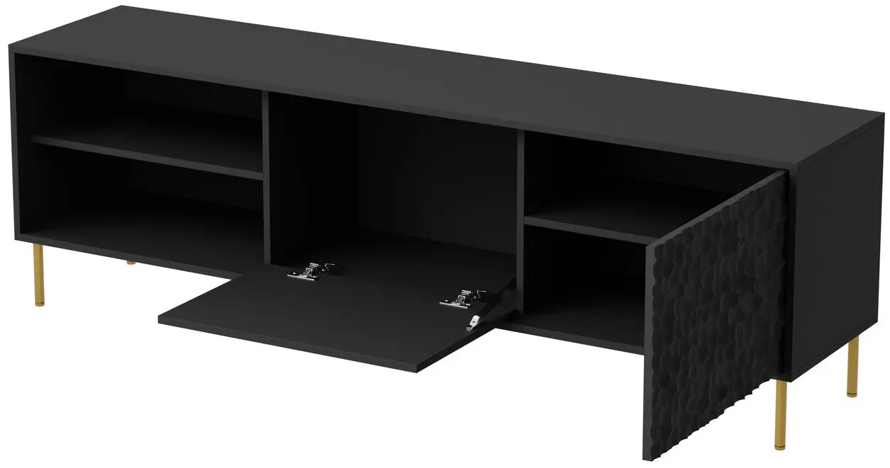 Tumba pentru TV Halmar Bullet RTV-1 (Black/Gold)