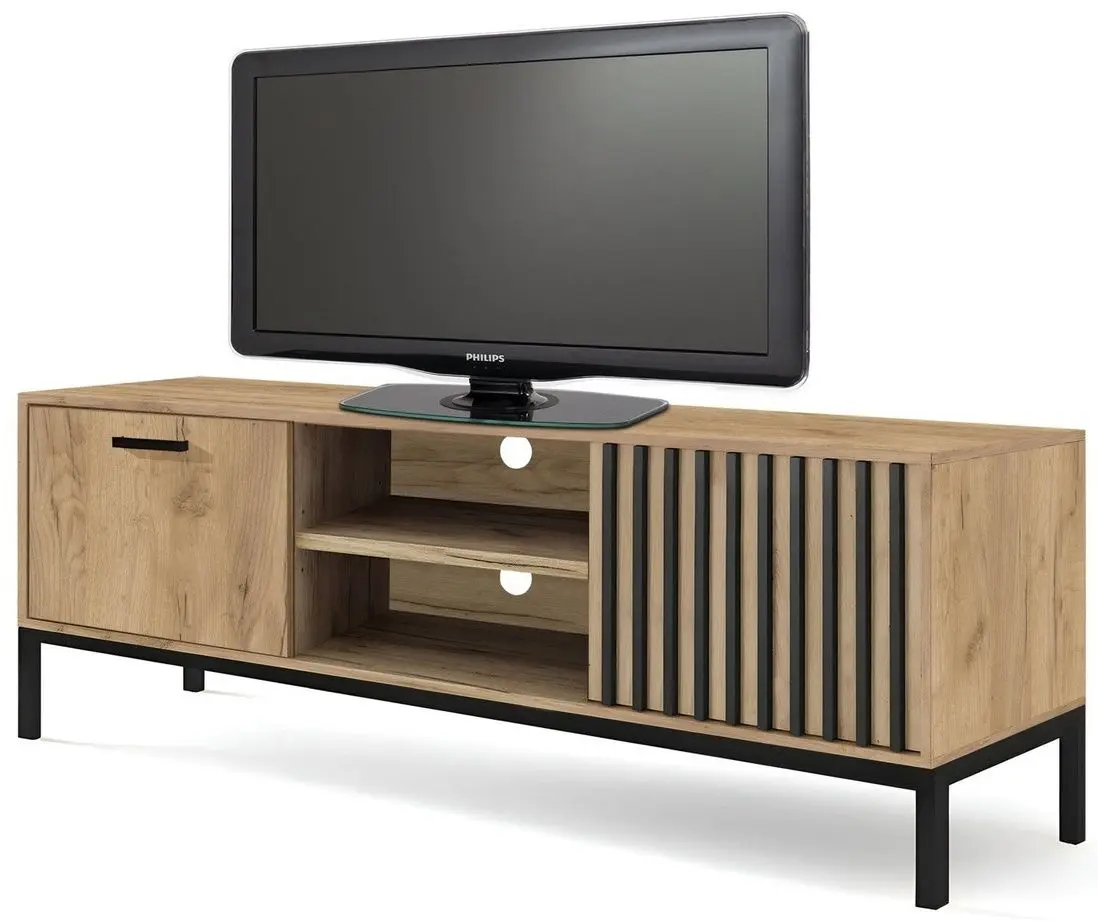Тумба РТВ Halmar Lamino RTV-1 (Craft Oak/Black)