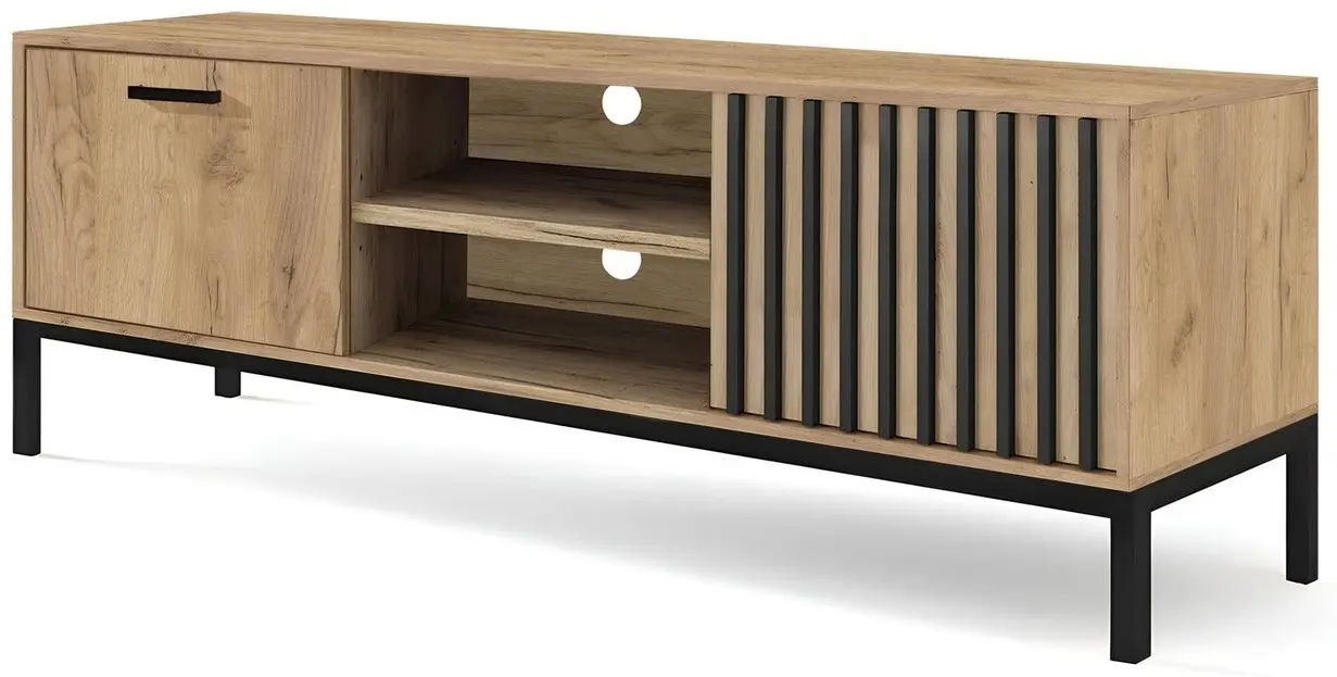 Тумба РТВ Halmar Lamino RTV-1 (Craft Oak/Black)