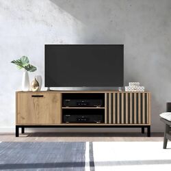 Tumba pentru TV Halmar Lamino RTV-1 (Craft Oak/Black)