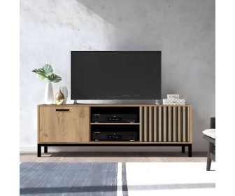 Tumba pentru TV Halmar Lamino RTV-1 (Craft Oak/Black)