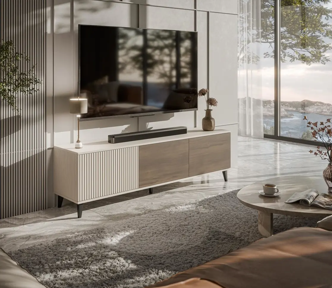 Тумба РТВ Halmar Random 2 RTV-2 (Cashmere/Walnut)