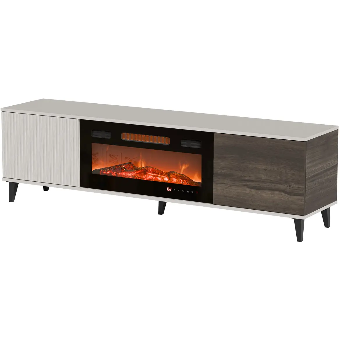 Тумба РТВ Halmar Random 2 RTV-K (Cashmere/Walnut) - 5