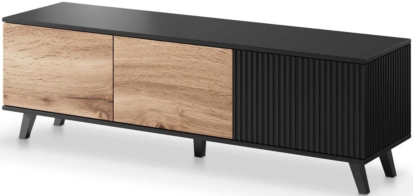 Tumba pentru TV Halmar Random RTV-1 (Wotan Oak/Black)