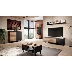 Tumba pentru TV Halmar Random RTV-1 (Wotan Oak/Black) Thumb