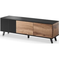 Tumba pentru TV Halmar Random RTV-1 (Wotan Oak/Black)