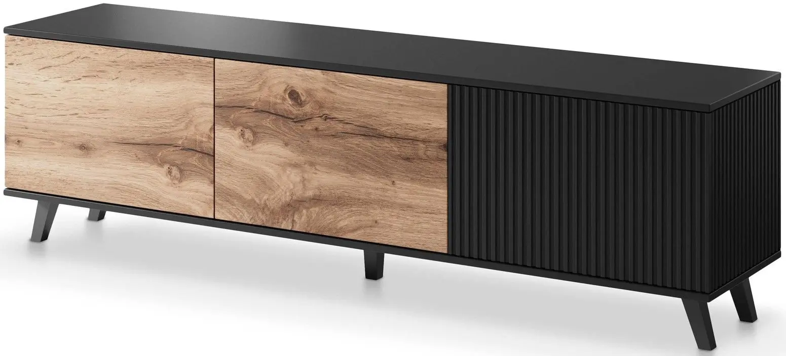 Tumba pentru TV Halmar Random RTV-2 (Wotan Oak/Black)