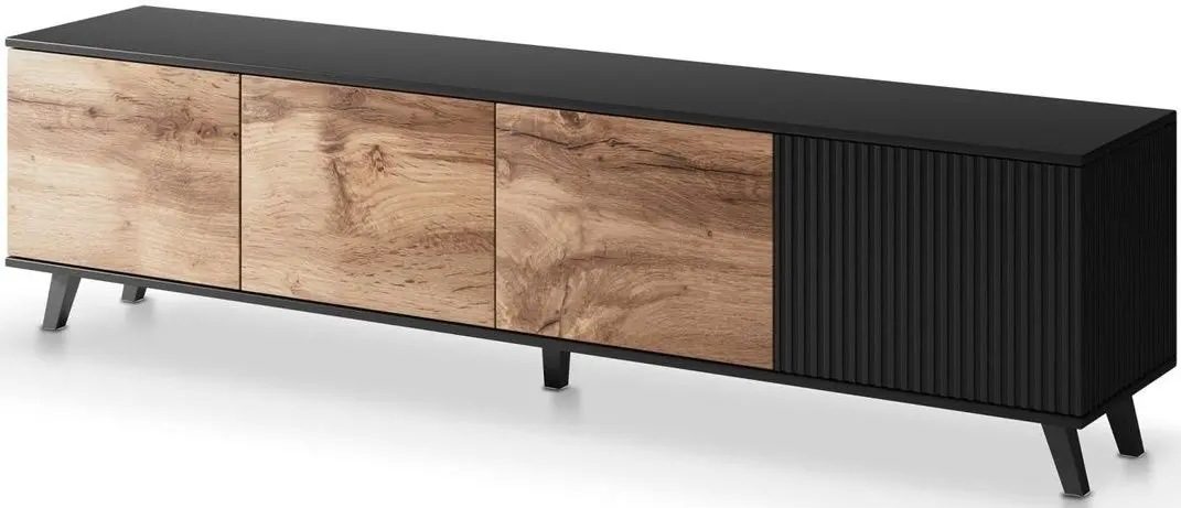 Тумба РТВ Halmar Random RTV-3 (Wotan Oak/Black)