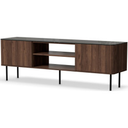 Tumba pentru TV Halmar Solano RTV-1 (Warmia Walnut/Black Marble) Thumb
