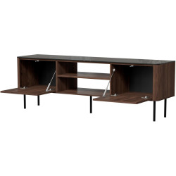 Tumba pentru TV Halmar Solano RTV-1 (Warmia Walnut/Black Marble) Thumb