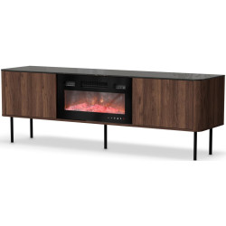 Tumba pentru TV Halmar Solano RTV-1 (Warmia Walnut/Black Marble) Thumb