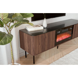 Tumba pentru TV Halmar Solano RTV-1 (Warmia Walnut/Black Marble) Thumb