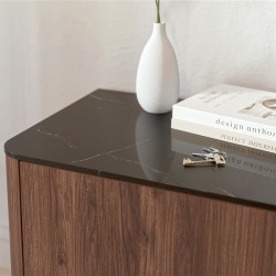 Тумба РТВ Halmar Solano RTV-2 (Walnut/Black Marble) Thumb