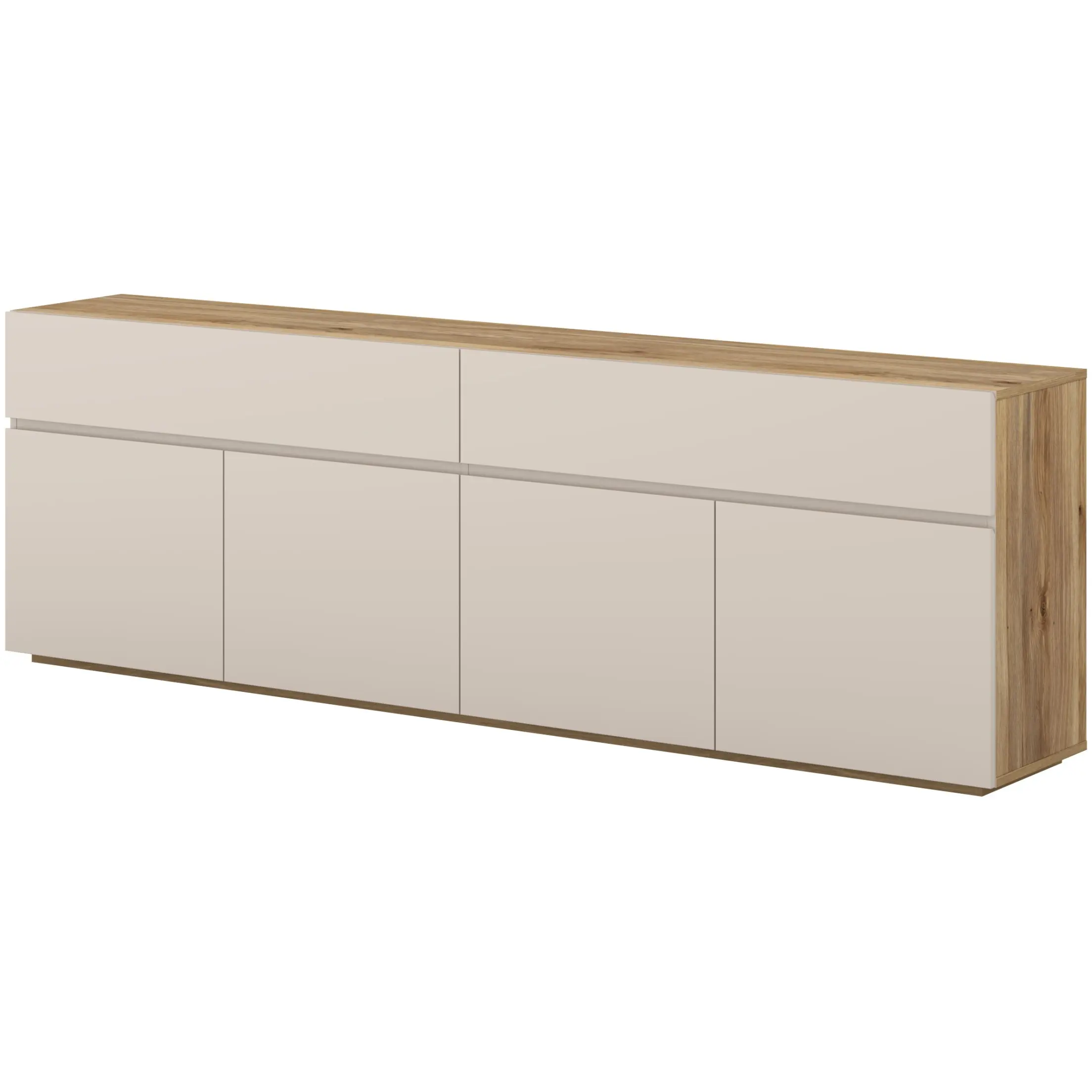 Tumba pentru TV Helvetia 24MKOM25 (Mauvella Oak/Cashmere) - 2