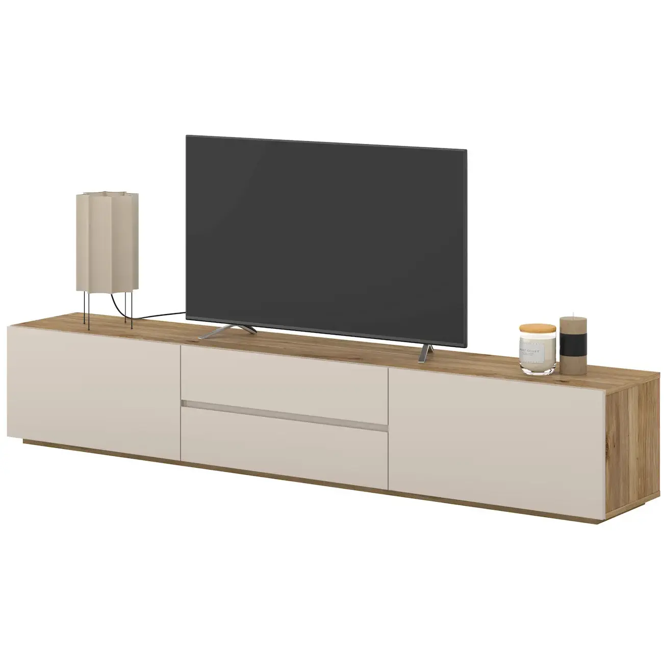 Tumba pentru TV Helvetia 24MKOM39 (Mauvella Oak/Cashmere) - 4