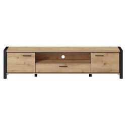 Tumba pentru TV Helvetia Aktiv №40 2D1S (Taurus Oak/Black Matt) Thumb