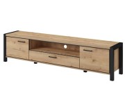 Tumba pentru TV Helvetia Aktiv №40 2D1S (Taurus Oak/Black Matt)