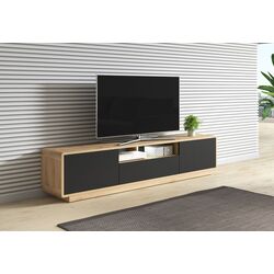 Tumba pentru TV Helvetia Aston №40 2D1S (Black Matt/Taurus Oak) Thumb