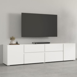 Tumba pentru TV Helvetia Asymetric 2497OA39 (White)