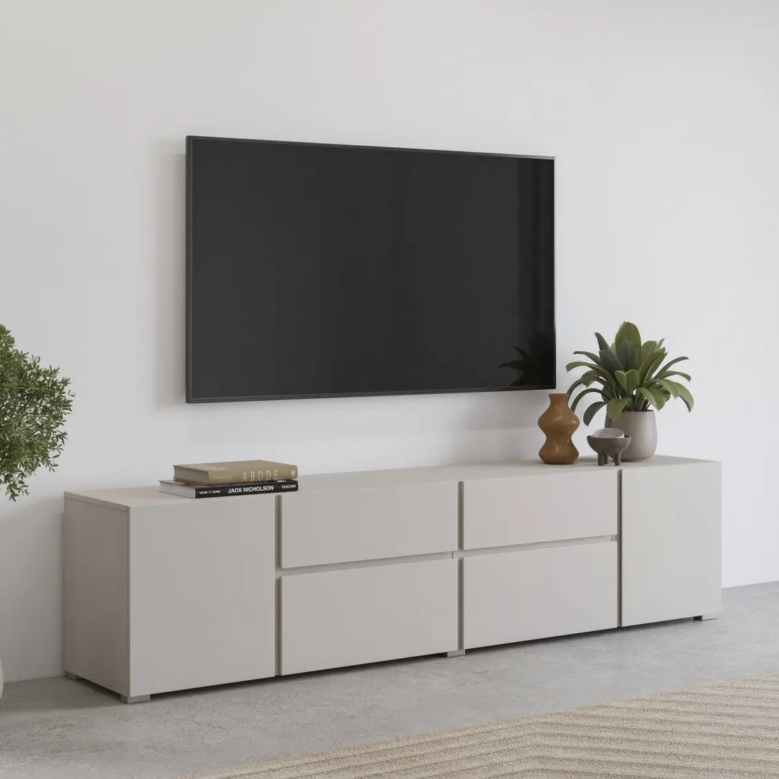 Tumba pentru TV Helvetia Asymetric 24KSOA39 (Cashmere) - 7
