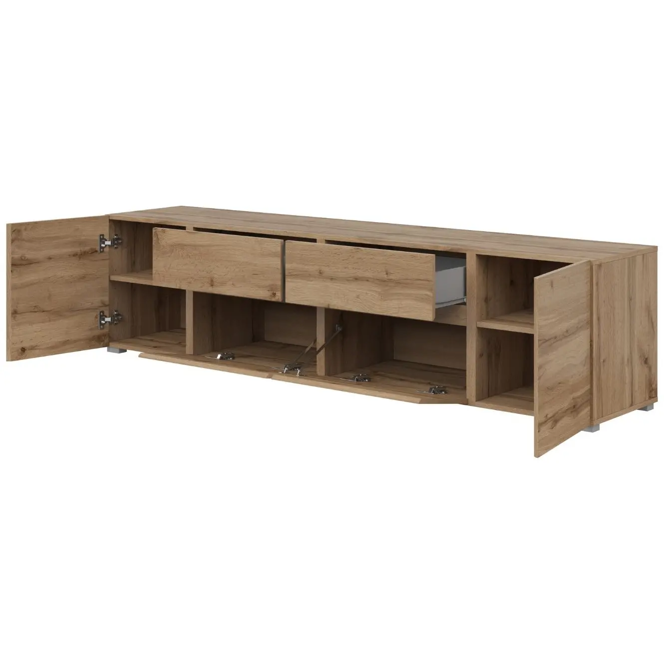Tumba pentru TV Helvetia Asymetric 24N0OA39 (Wotan Oak) - 3