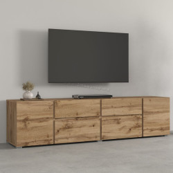Tumba pentru TV Helvetia Asymetric 24N0OA39 (Wotan Oak)