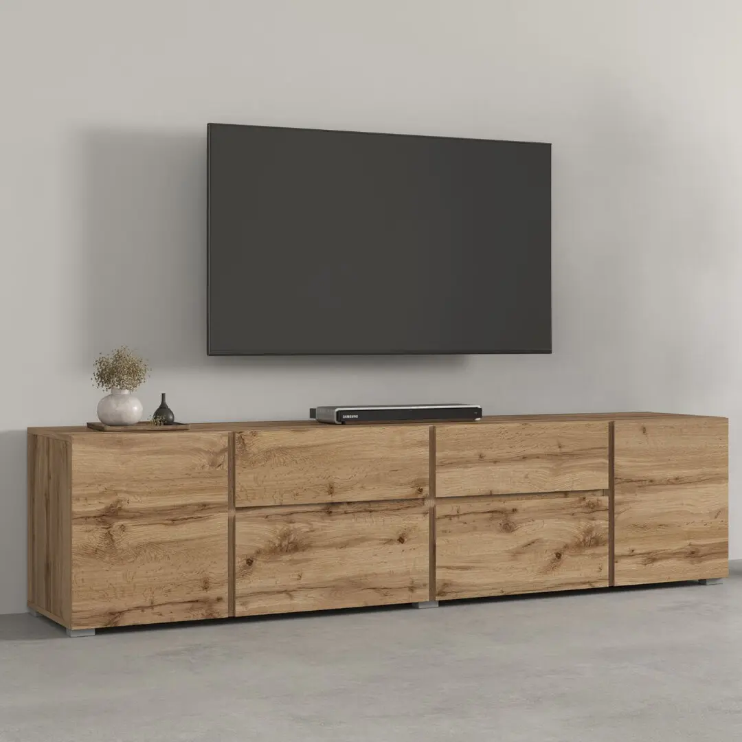 Tumba pentru TV Helvetia Asymetric 24N0OA39 (Wotan Oak)