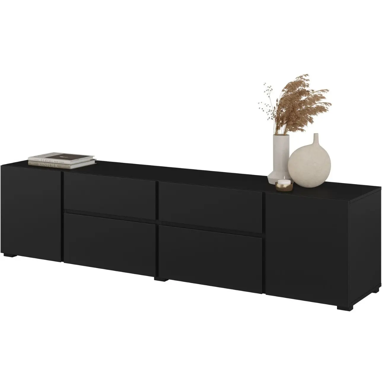 Tumba pentru TV Helvetia Asymetric 24W3OA39 (Black Onyks) - 3