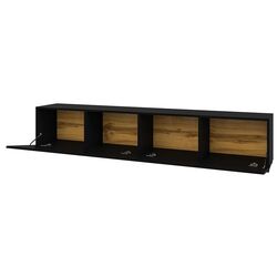 Tumba pentru TV Helvetia Ava №40 (Black/Wotan Oak) Thumb