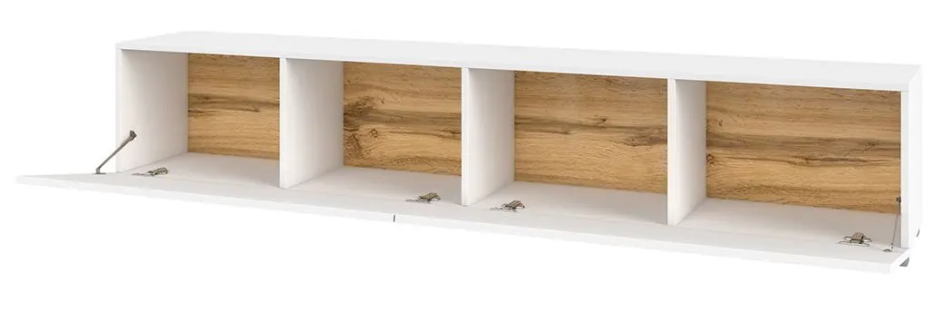 Тумба РТВ Helvetia Ava №40 (White/Wotan Oak)