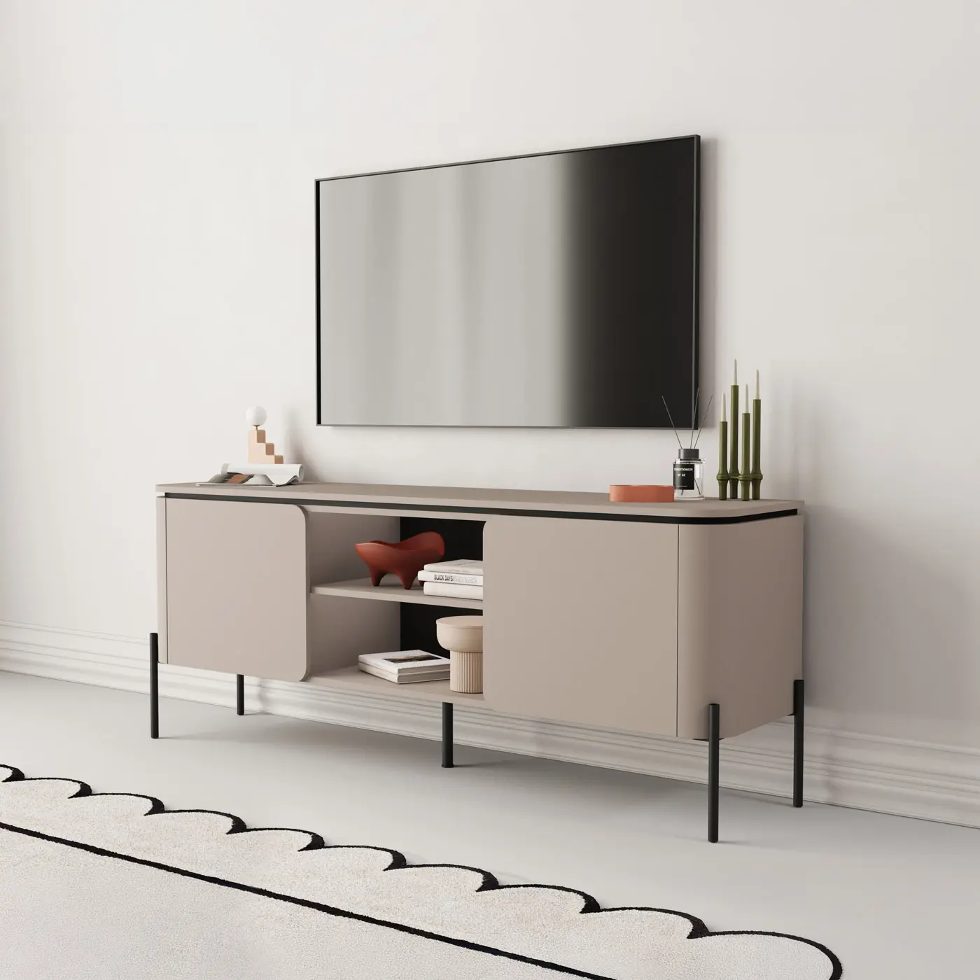 Tumba pentru TV Helvetia Bello 24COOB40 (Congo/Black)