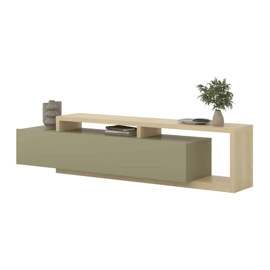 Tumba pentru TV Helvetia Bota 24LEFG40 (Lindberg Oak/Eucalyptus) - 3