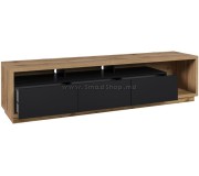 Tumba pentru TV Helvetia Celine №40 3S (Wotan Oak/Black Matt)