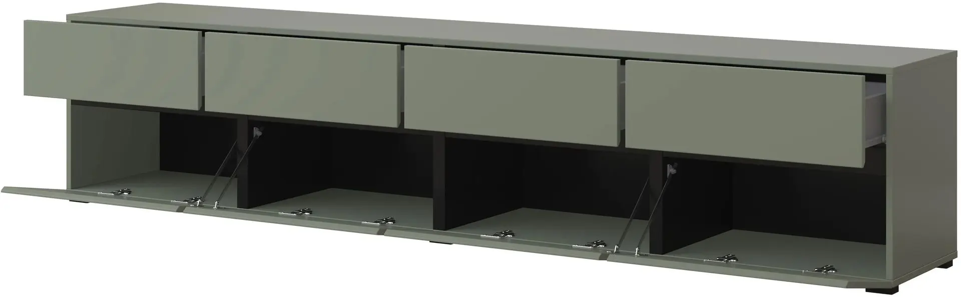 Тумба РТВ Helvetia Cross 24GWMY40 4K4S (Green/Black)