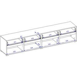 Тумба РТВ Helvetia Cross 24GWMY40 4K4S (Green/Black) Thumb